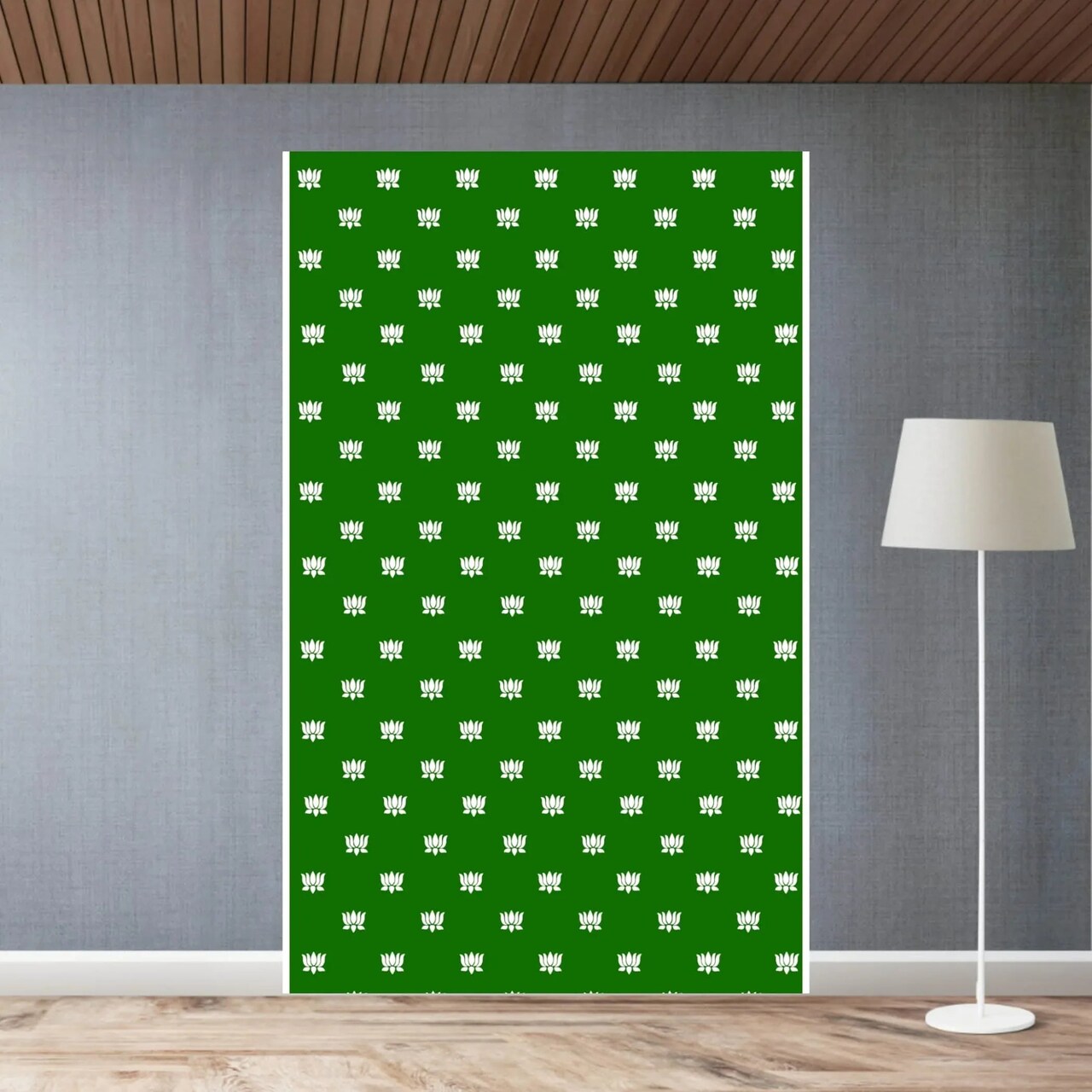 Lotus Backdrop Indian Traditional Cloth Indian Festival Decor Indian Pooja Wall Decor Indian Wall Art Photo Decor Banner Decorative Pooja Cloth Hindu Wedding Favor